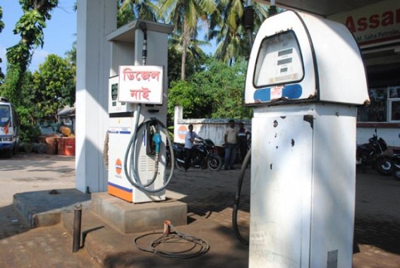 Diesel crisis continues in Agartala Diesel crisis continues in Agartala